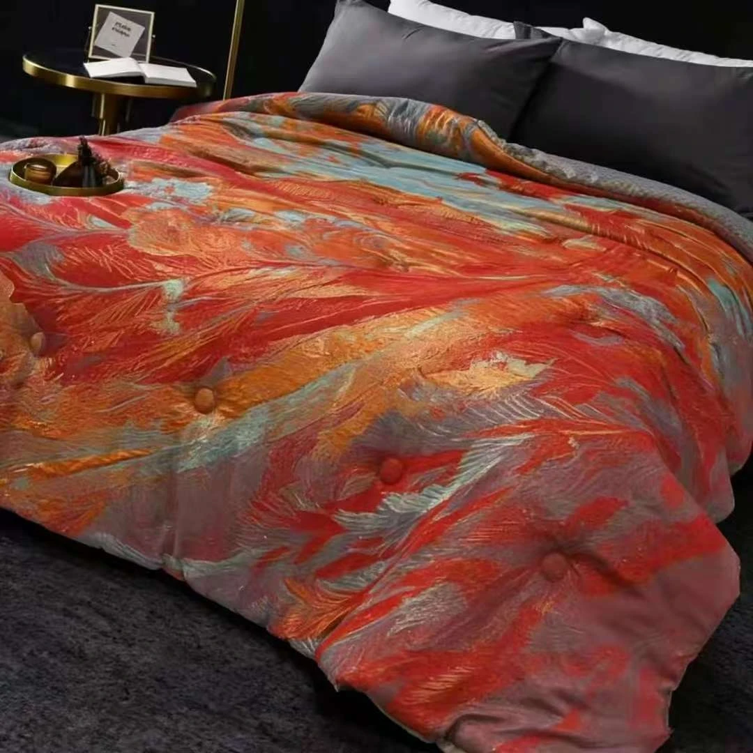 【凤舞和鸣】高奢定制金离子浮雕抗菌全尺码被套