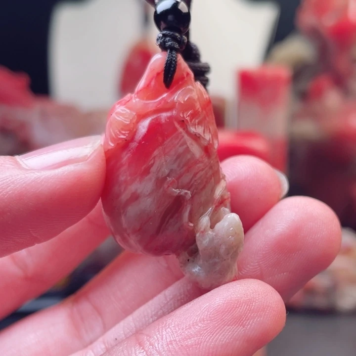 巴林鸡血石满满血