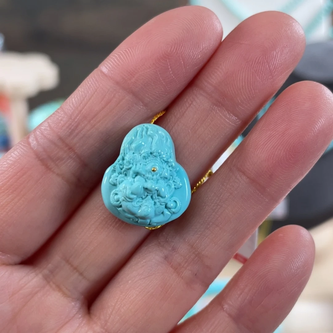 绿松石未镶嵌套链大黑天