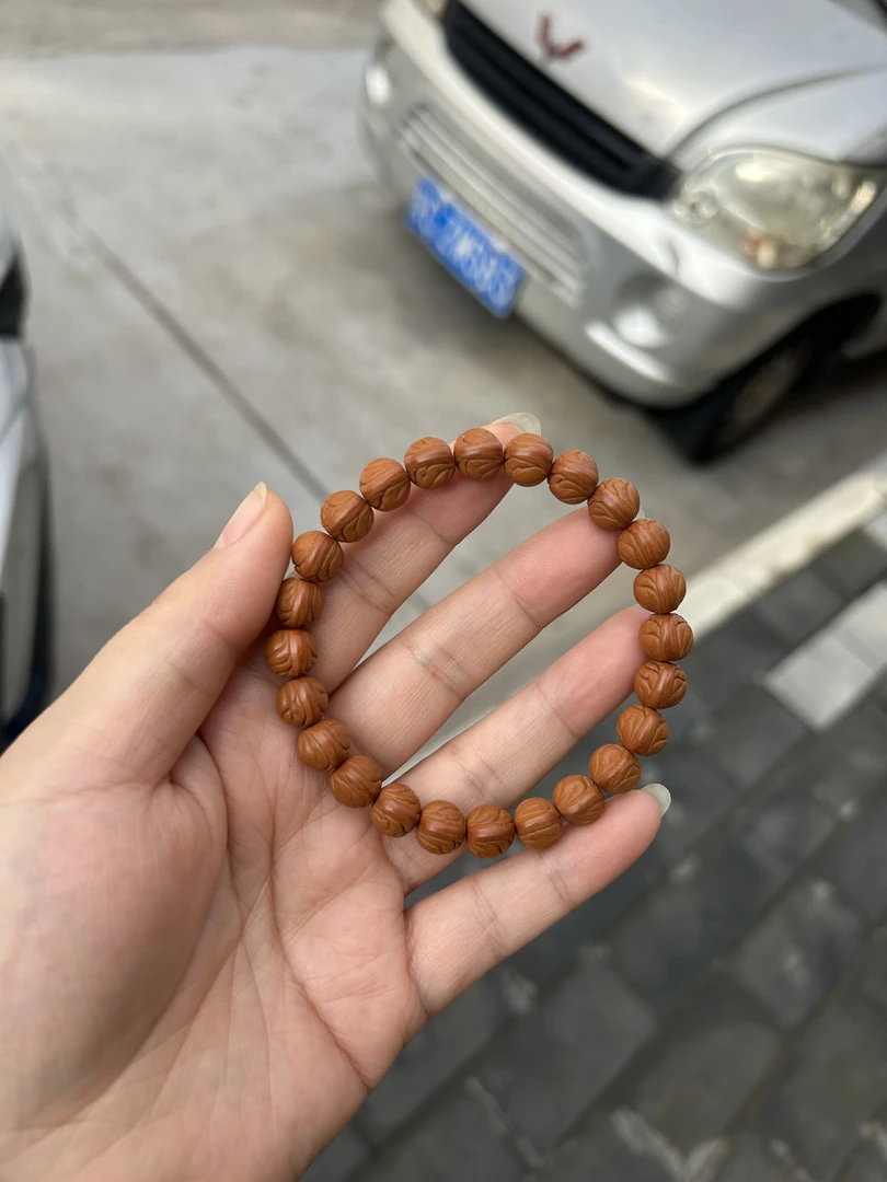 龙纹桃核野生铁籽精品玉龙脊单圈