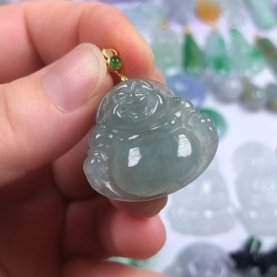 颈饰未镶嵌翡翠佛公