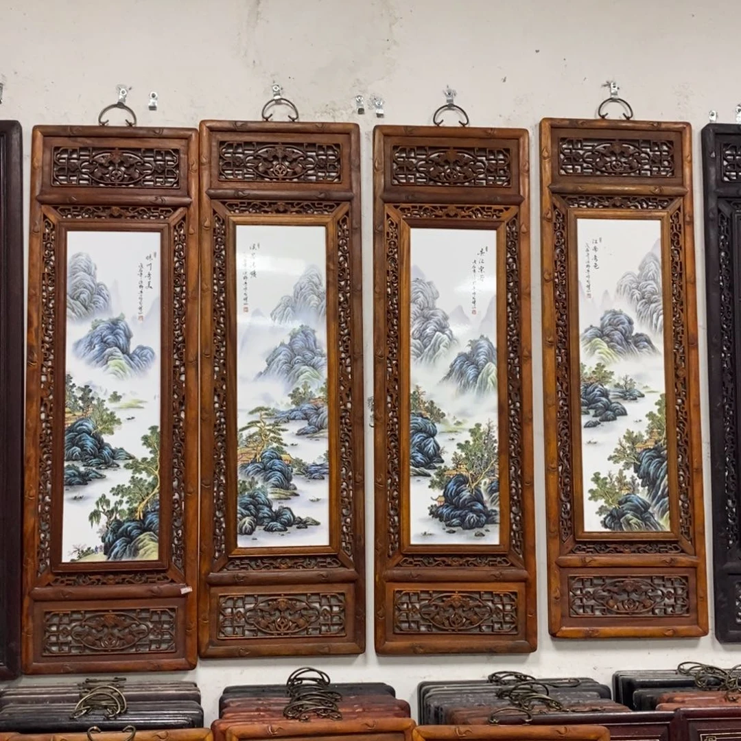 瓷片1.2*36*4景德镇瓷板画柴窑烧制