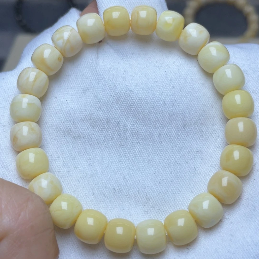 未镶嵌琥珀裸石9m蜜蜡手串