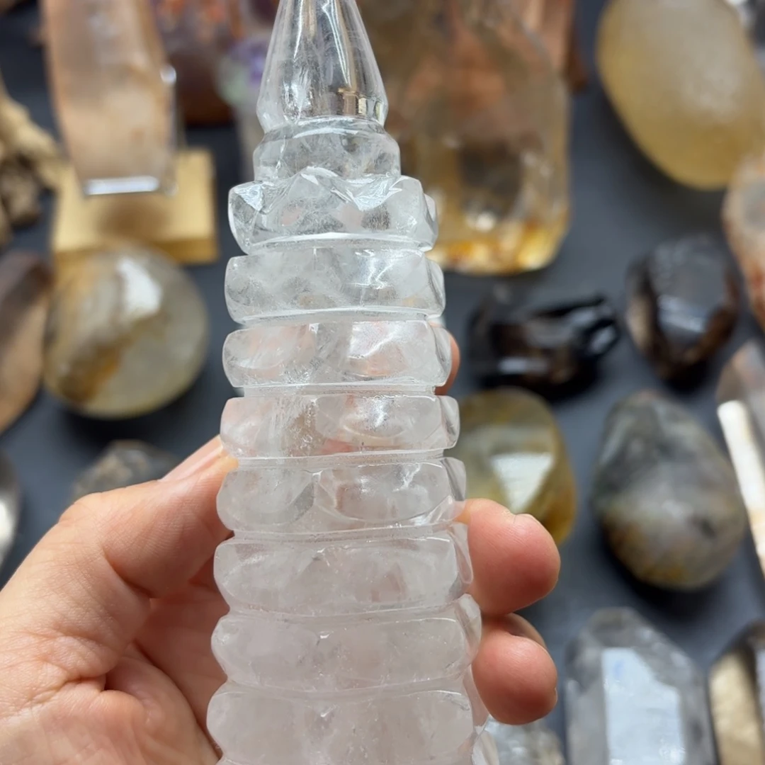 石材白水晶纹昌塔福利