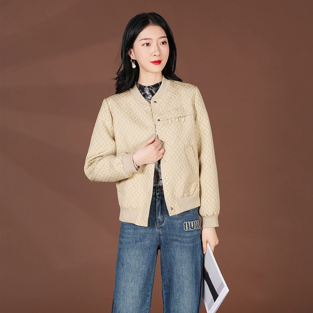 【秋季新款】设计感纯色简约复古洋气休闲气质百搭外套AQ2811衣长58