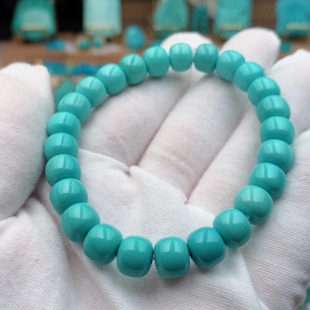 绿松石未镶嵌珠宝奇石8.6mm