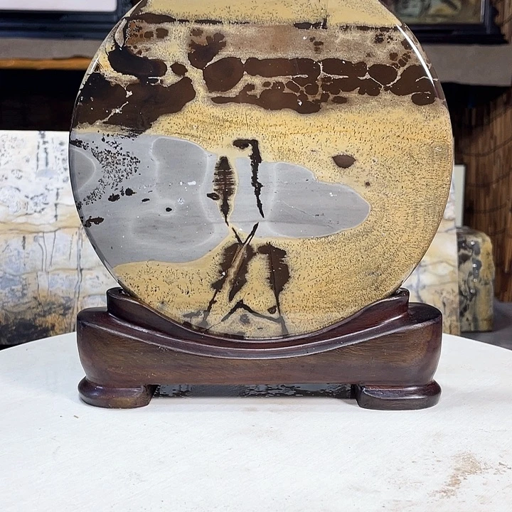 【闪购商品】有机玻璃广西天然国画石