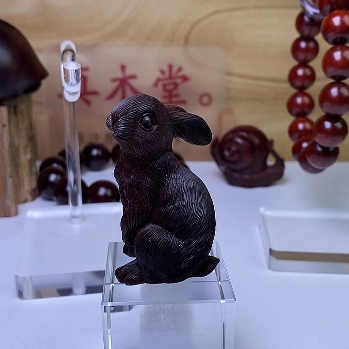 檀香紫檀（小叶紫檀）手串/手链兔子