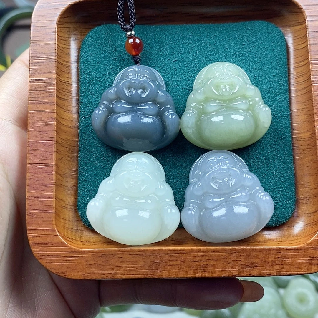 和田玉未镶嵌颈饰精品30mm佛公