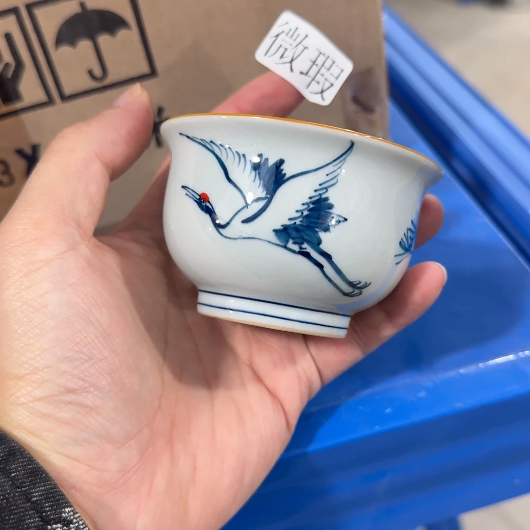 釉下彩纯手绘微瑕