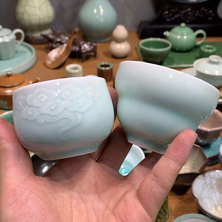 嘟***皮龙泉青瓷手工制作