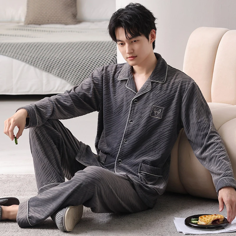 【品牌高货青沧】男士高品质海岛绒家居服时尚家居服秋冬睡衣爆款