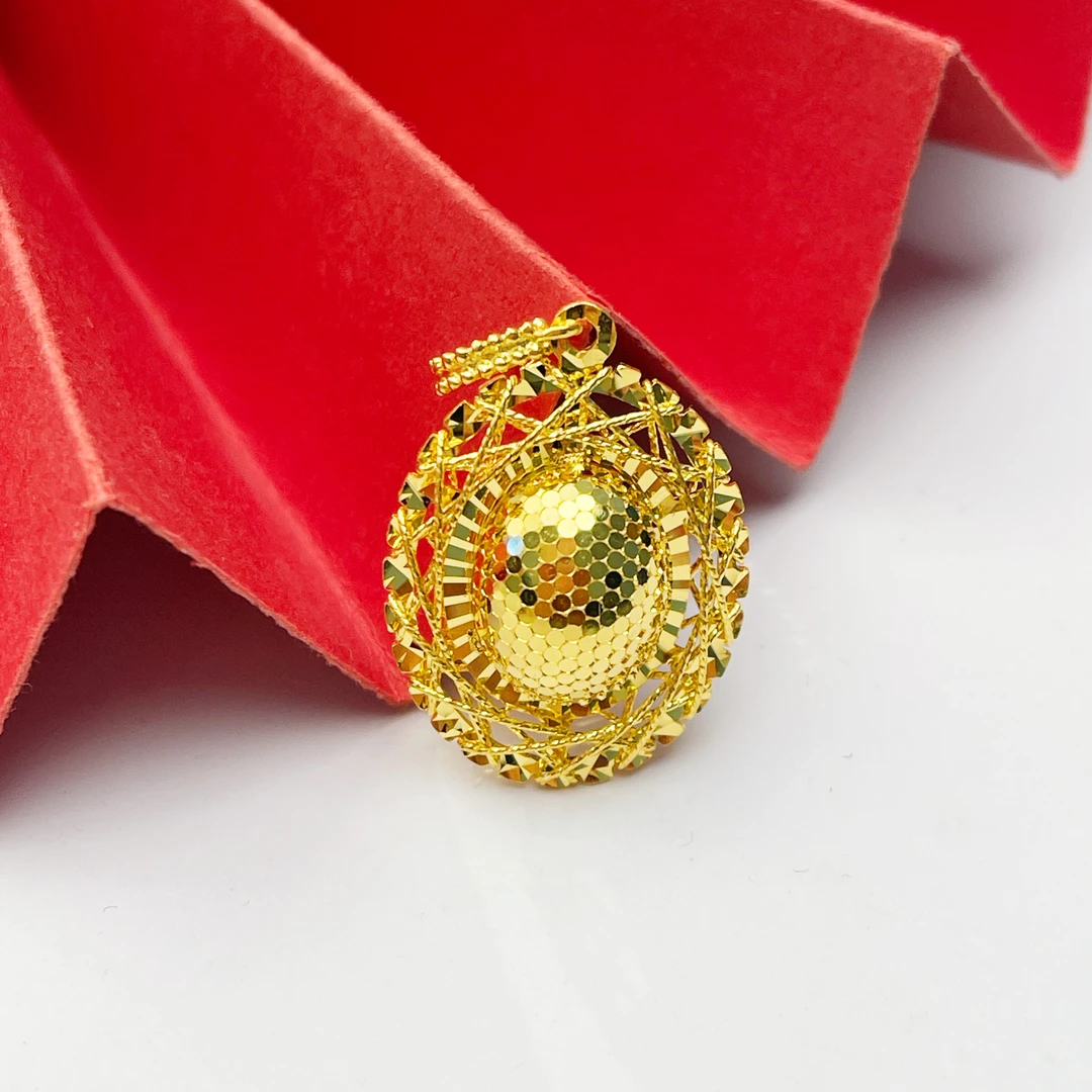 姐妹黄金 足金999时尚鸽子蛋5G工艺精品吊坠