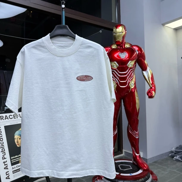 宽松男士时尚休闲夏季不属于图案短袖设计师T恤圆领通用