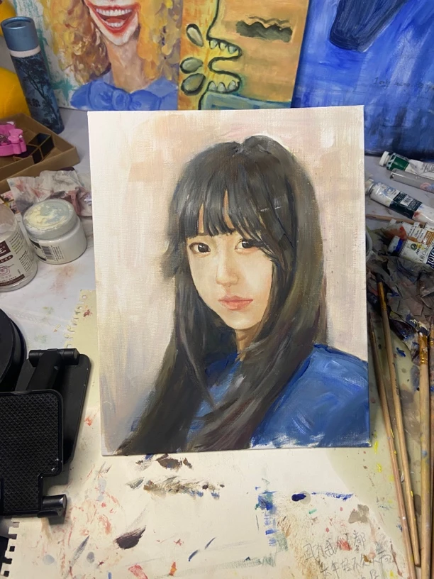 八戒油画手绘定制25x30cm定制发图片私信客服 不私信定制无法发货