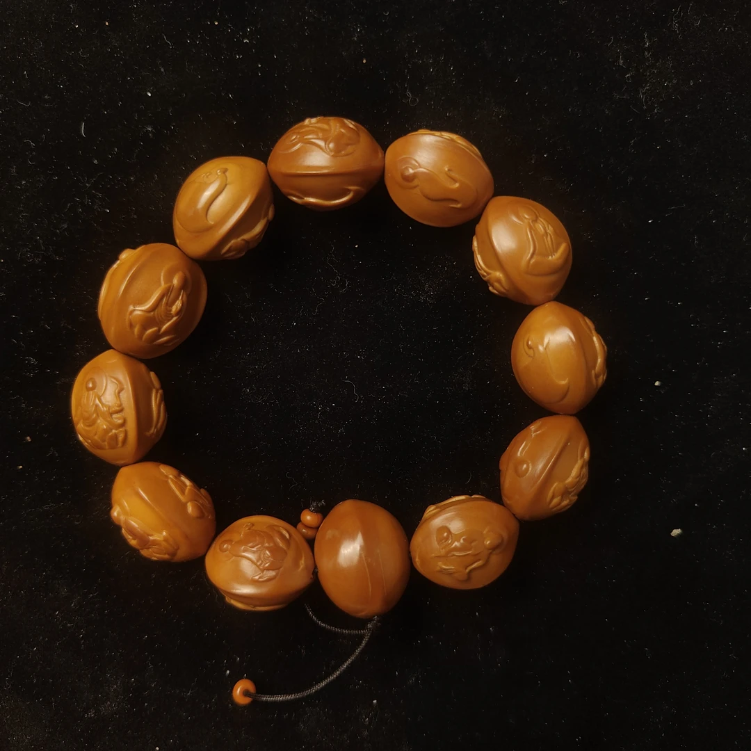 核雕手串三面无相佛核雕手串