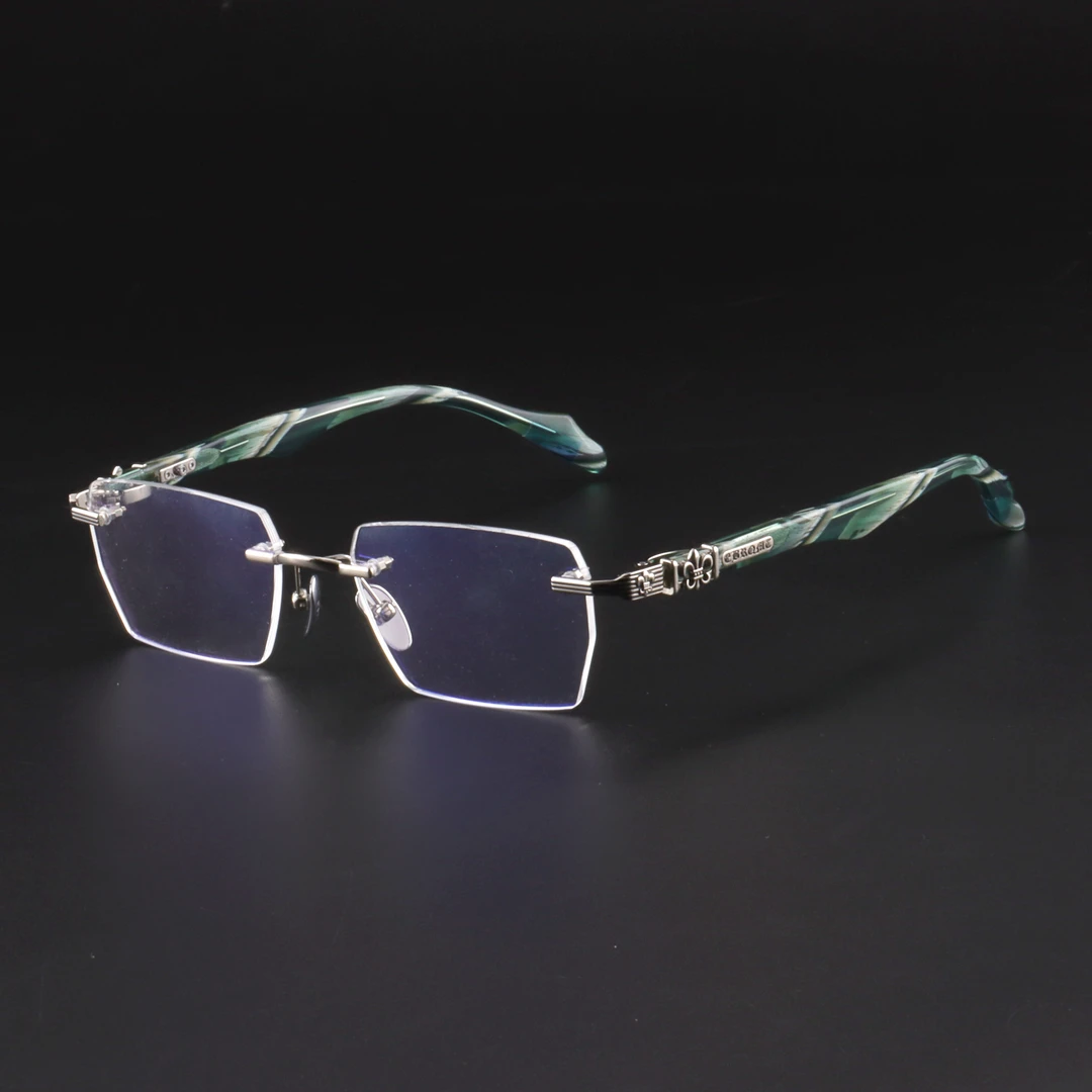 【免费配度数】柯罗高定眼镜复古高端料板材纯钛眼镜框