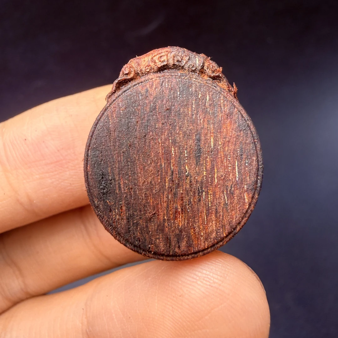 【新款】【雕刻】小叶降真香 无事圆牌 加扣 精工雕刻2.5cm