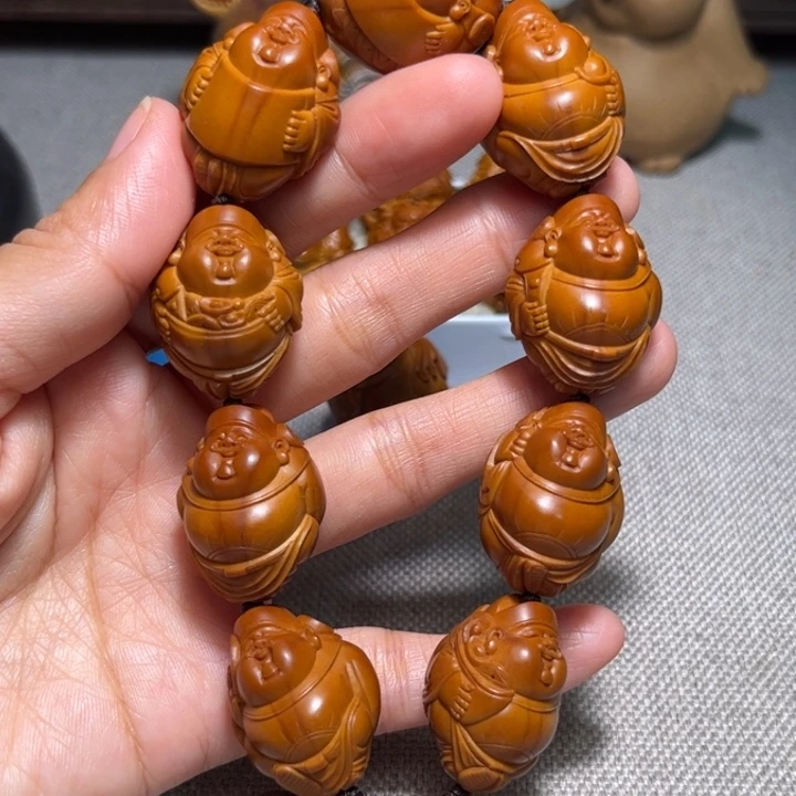 橄榄核吊坠财神防漏