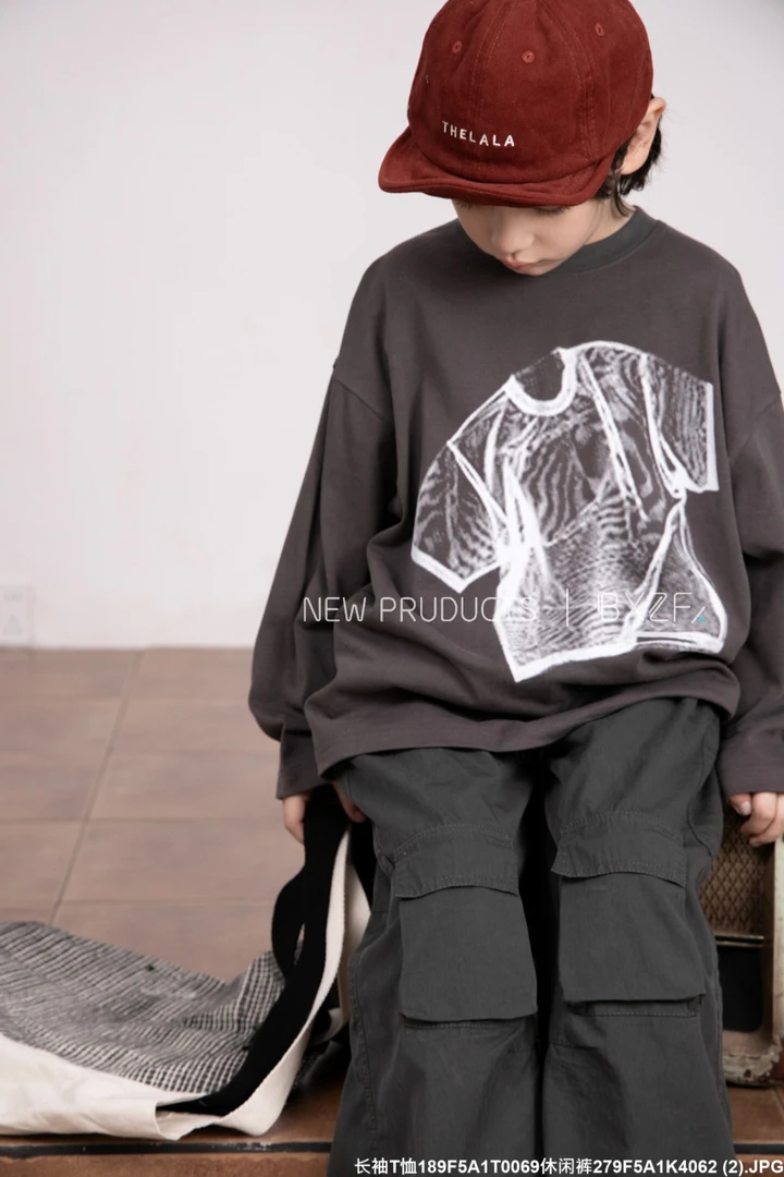 日系字母春秋美式潮流中性韩版复古卫衣男女通用童装洋气衣服女