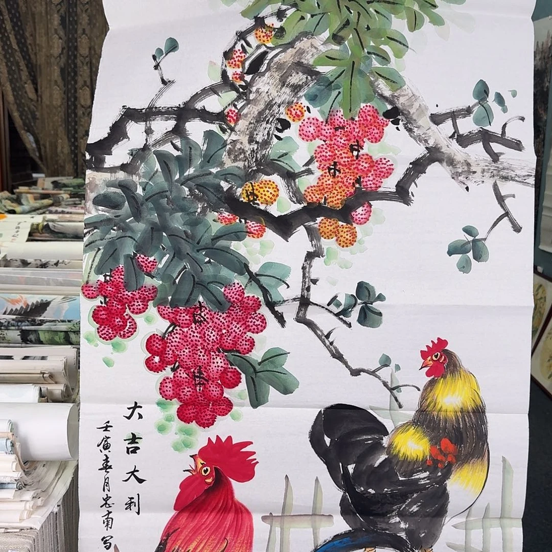 纯手绘国画作品作品