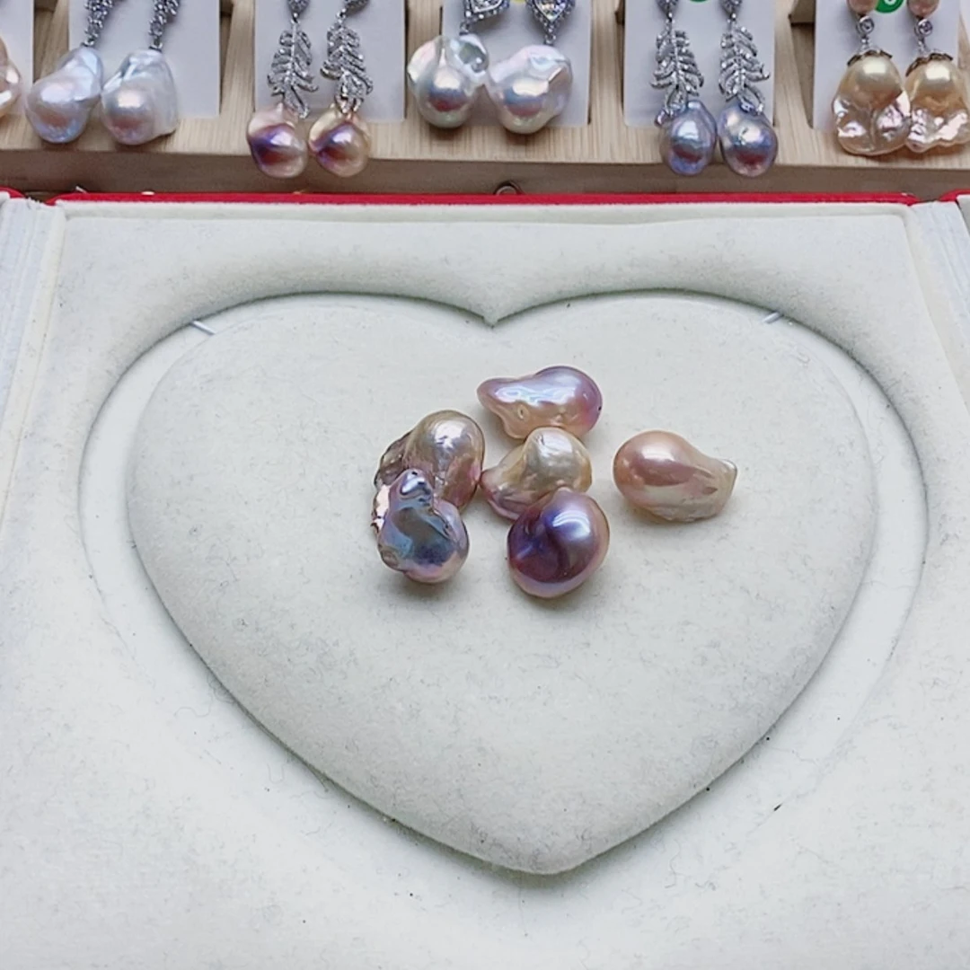 【闪购商品】淡水珍珠耳饰银S925镶嵌天**贝