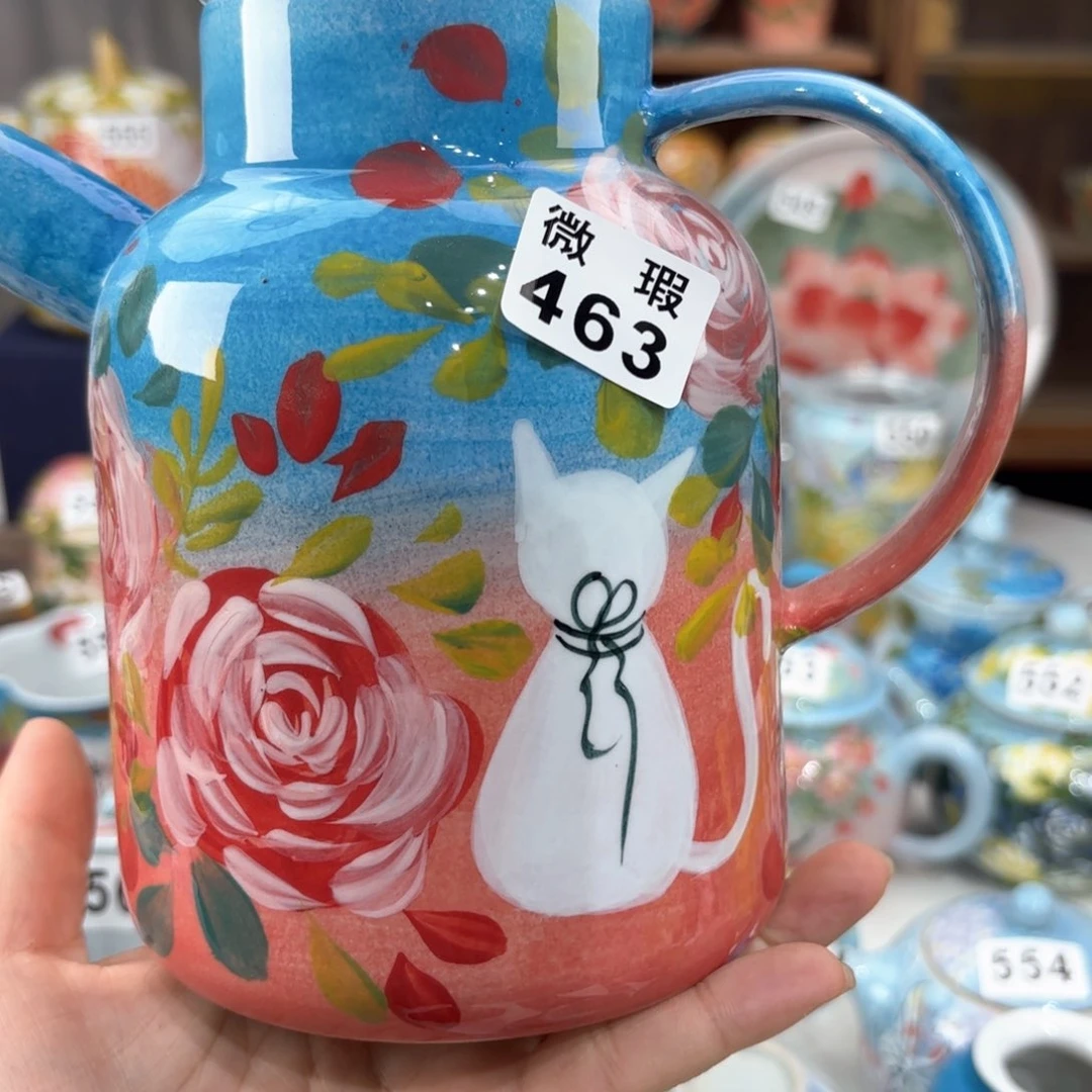 景德镇手绘高温釉下彩陶瓷茶具