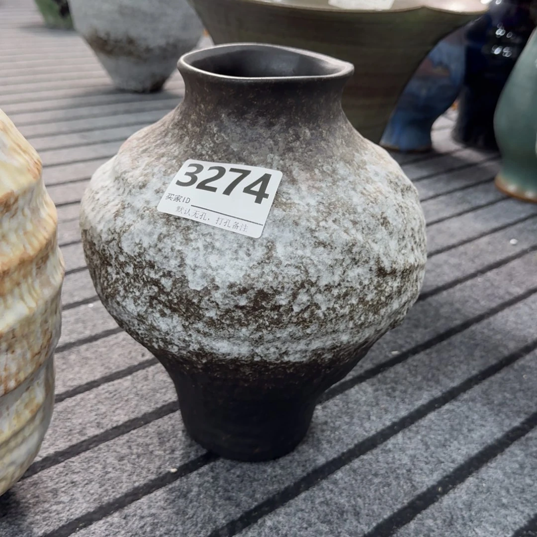 千***睫摆件景德镇高温花瓶编码3274高28口8默认无孔
