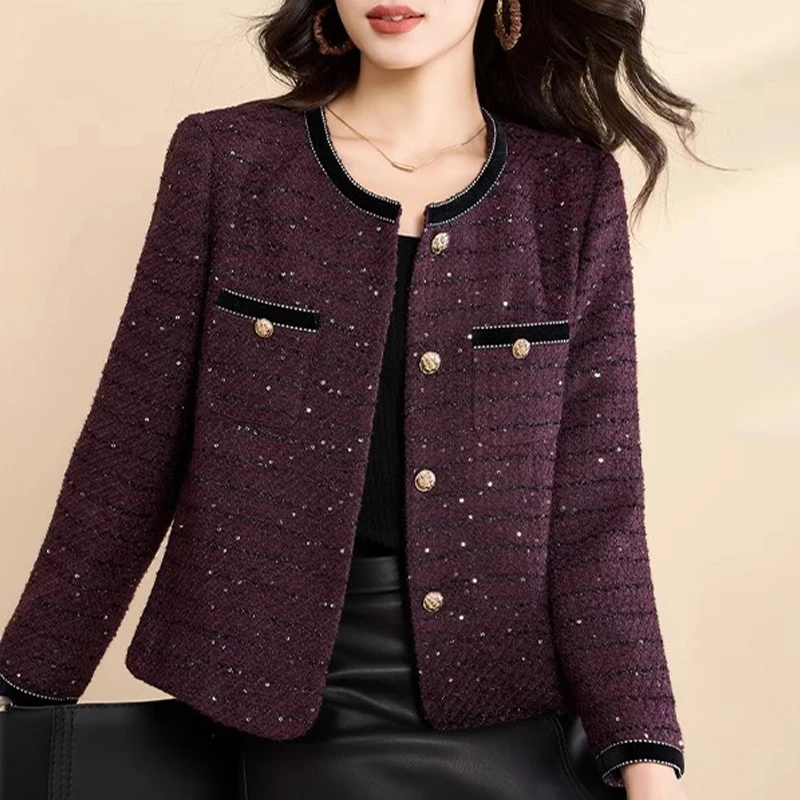 优雅新款气质时尚大气减龄收腰高腰洋气短款显瘦外套-ASJ