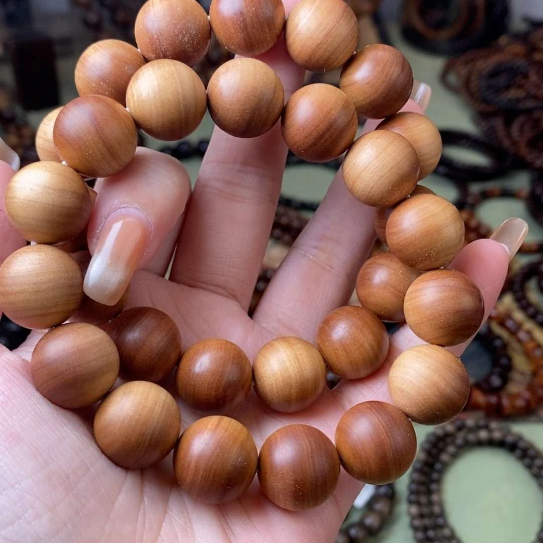 檀香木手串/手链1.5沉水横纹124