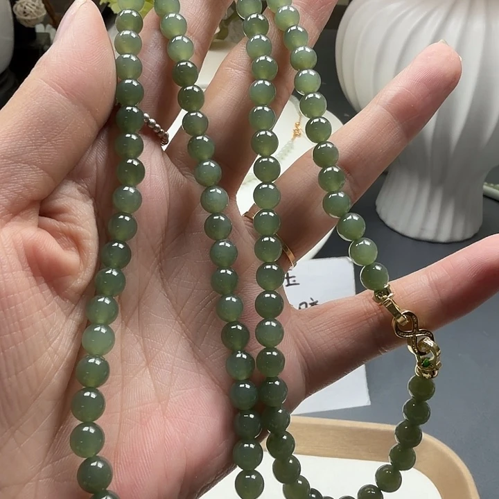 和田玉未镶嵌手链25