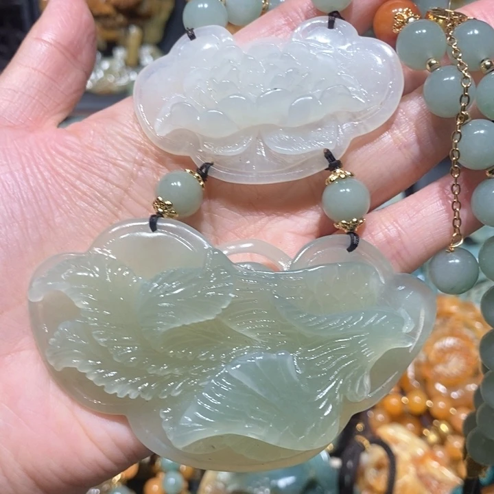 岫玉毛衣链未镶嵌