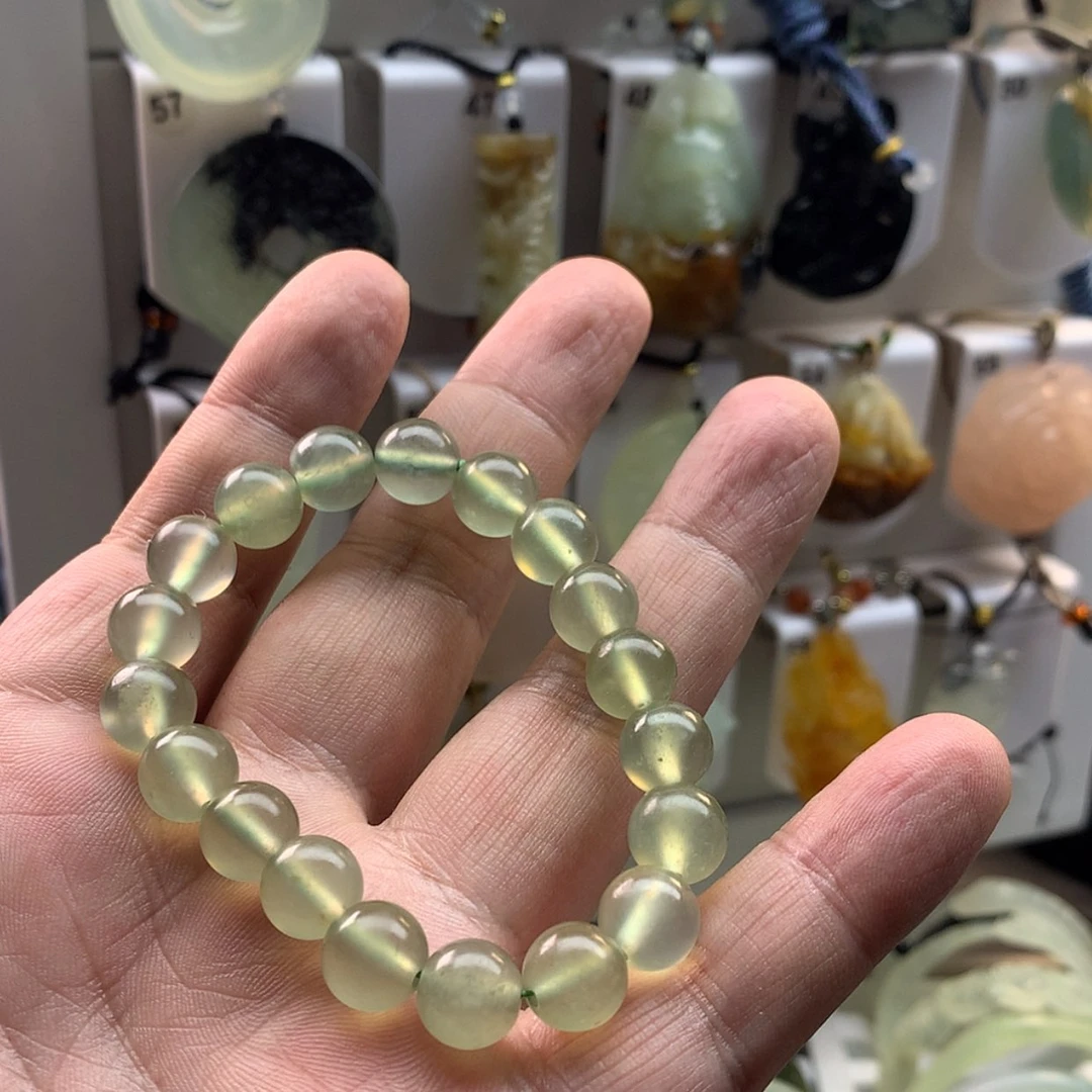 【闪购商品】蛇纹石玉手链未镶嵌