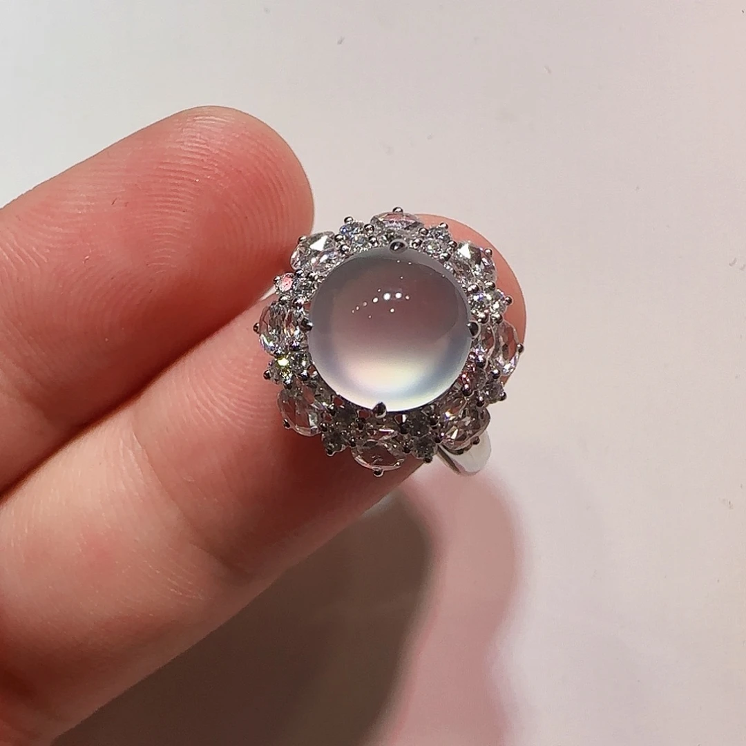 翡翠18K金镶嵌戒指戒指