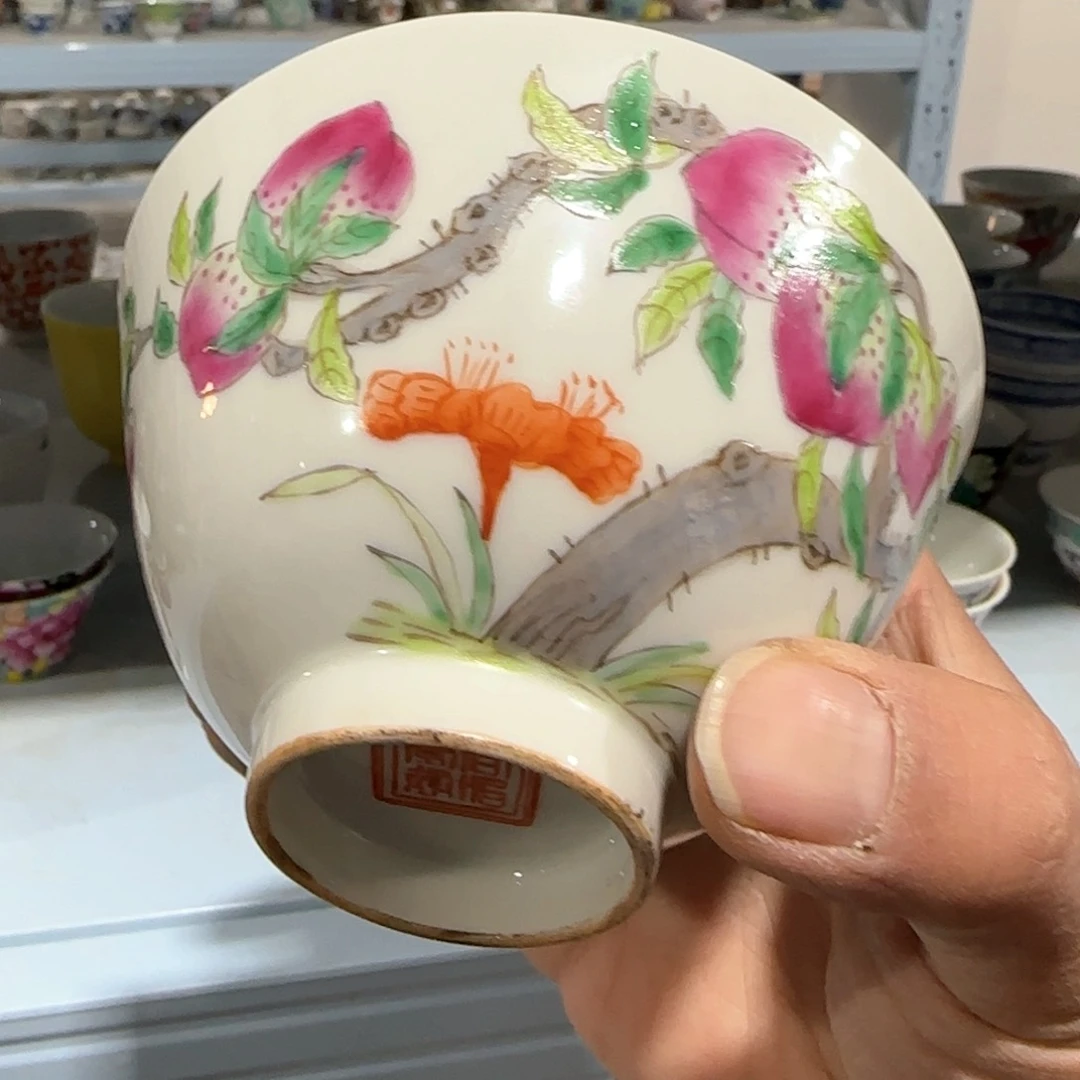 瓷片摆件手绘瓷器全部处理