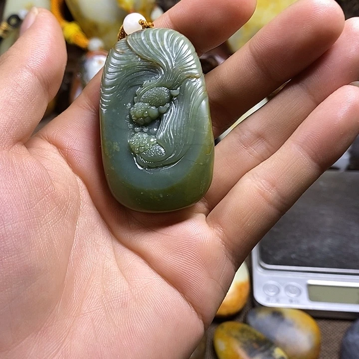 和田玉未镶嵌挂件