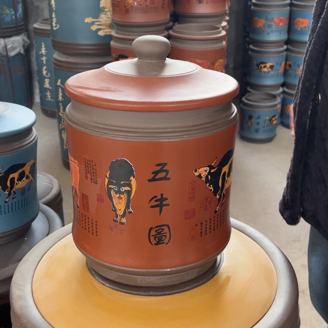紫砂茶叶罐8饼茶叶罐