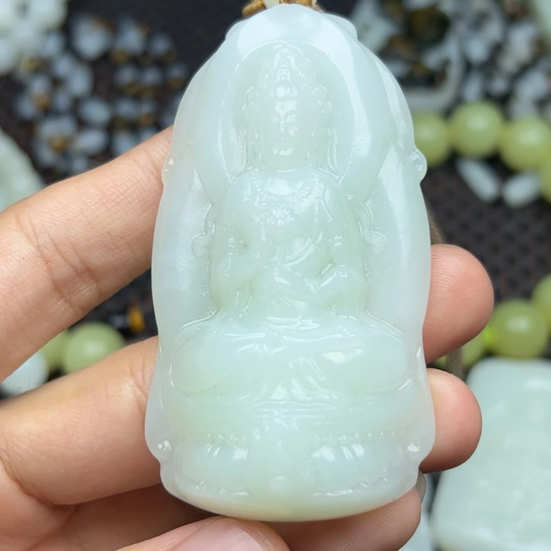 和田玉未镶嵌挂件