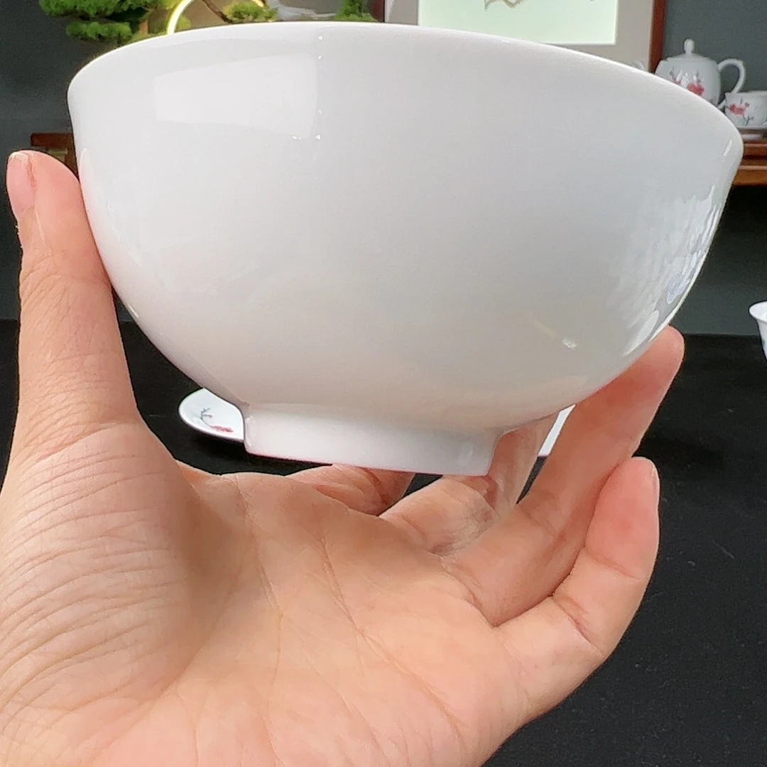 素胎观赏碗直径12公分（微瑕）