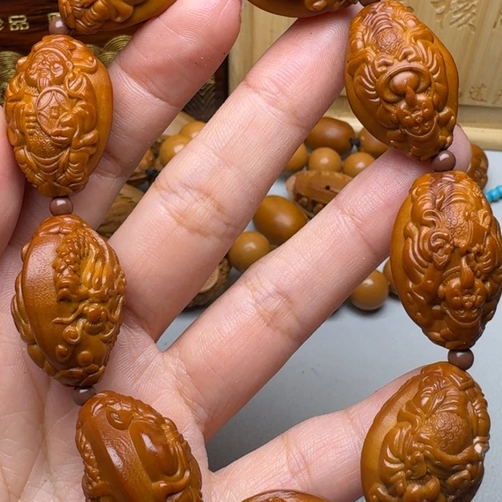 橄榄核手串/手链九龙财神
