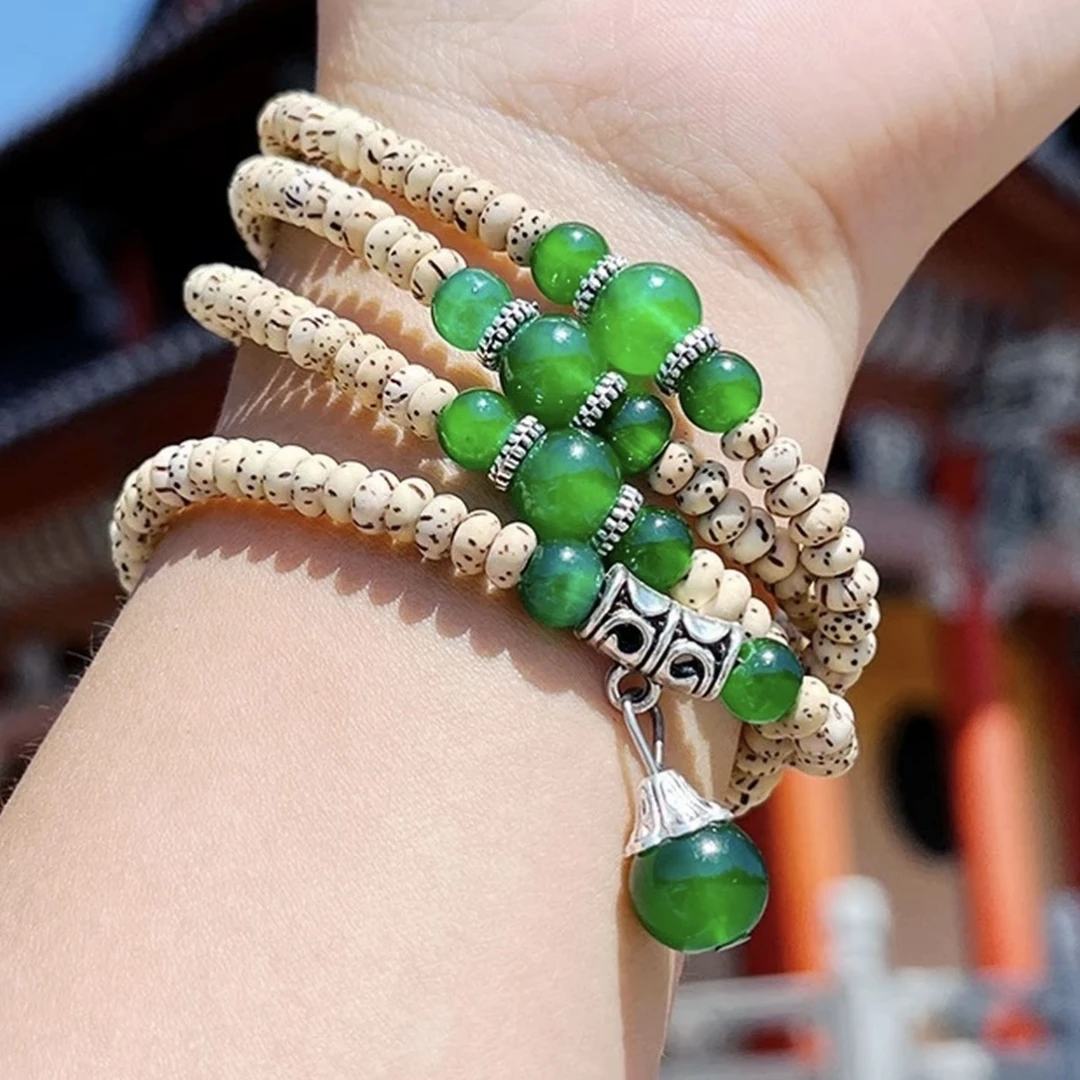 星月菩提绿石项链-无礼盒-@@sp371