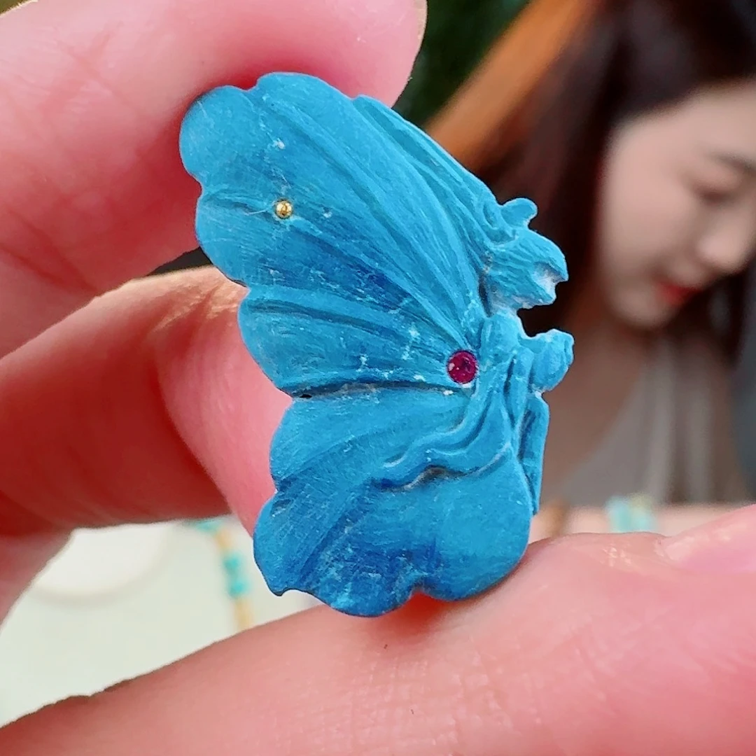 绿松石珠宝奇石未镶嵌小***?