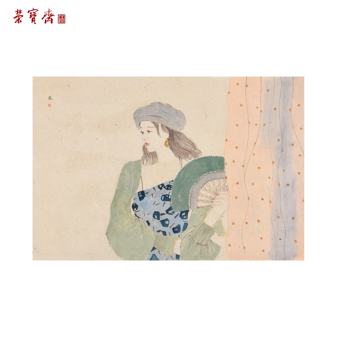 -19（F31963）《花似梦系列》书画 纸本 89×59cm