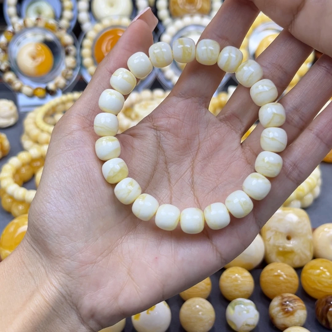 琥珀未镶嵌手串10+