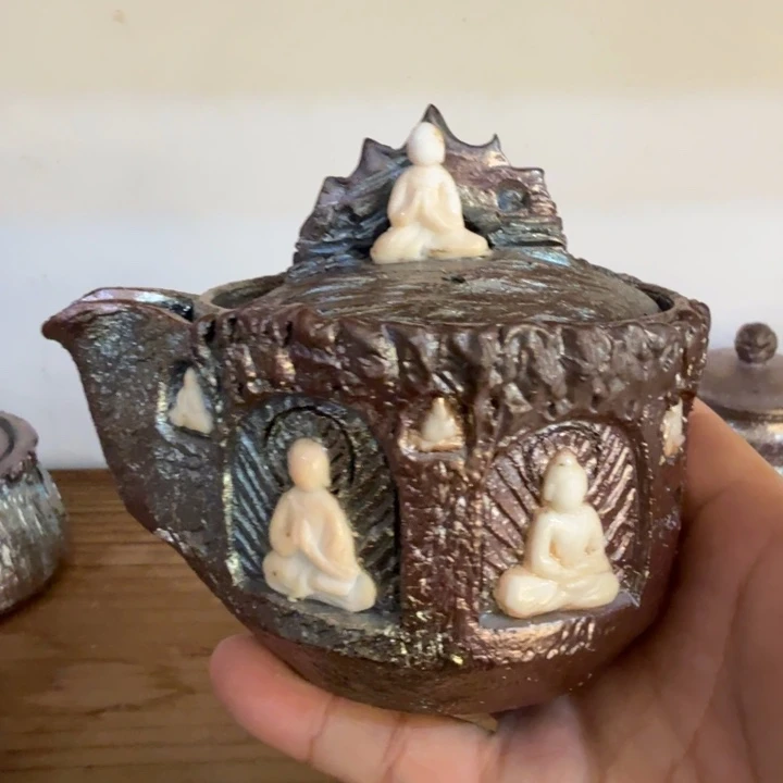 摆件柴烧福利心哦多多