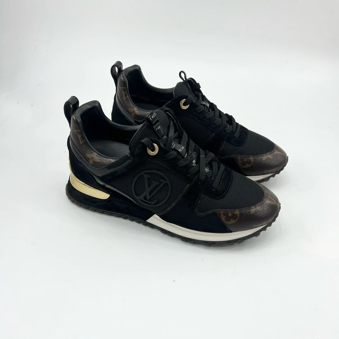 95新 LouisVuitton/路易威登 37码/黑老花runaway老爹鞋/pp426669