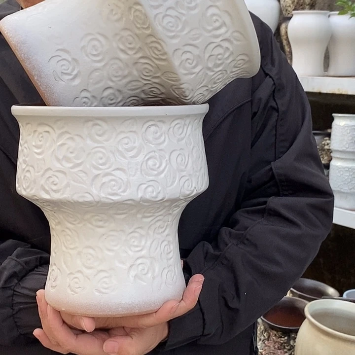 紫砂花盆口20高21福利俩个