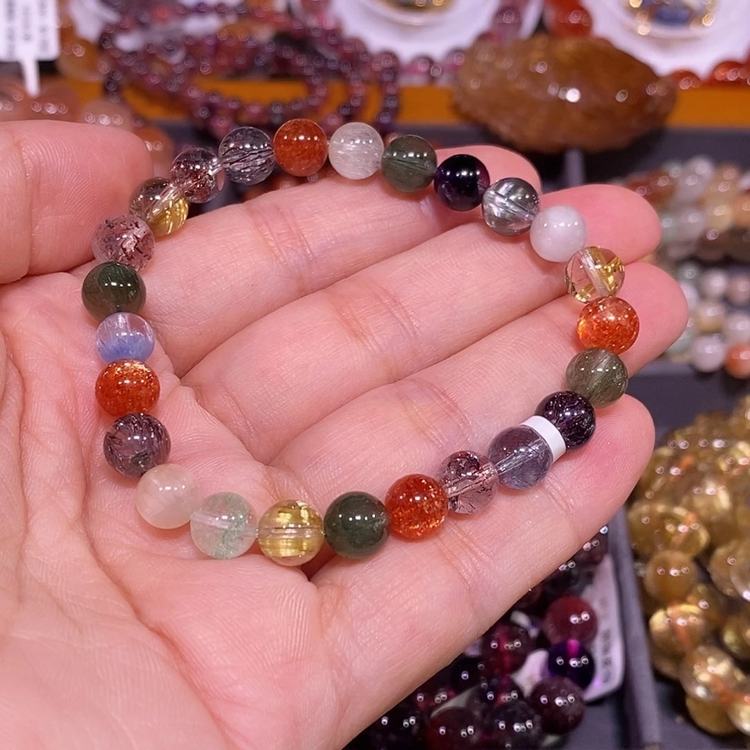 未镶嵌手链水晶多宝7.8