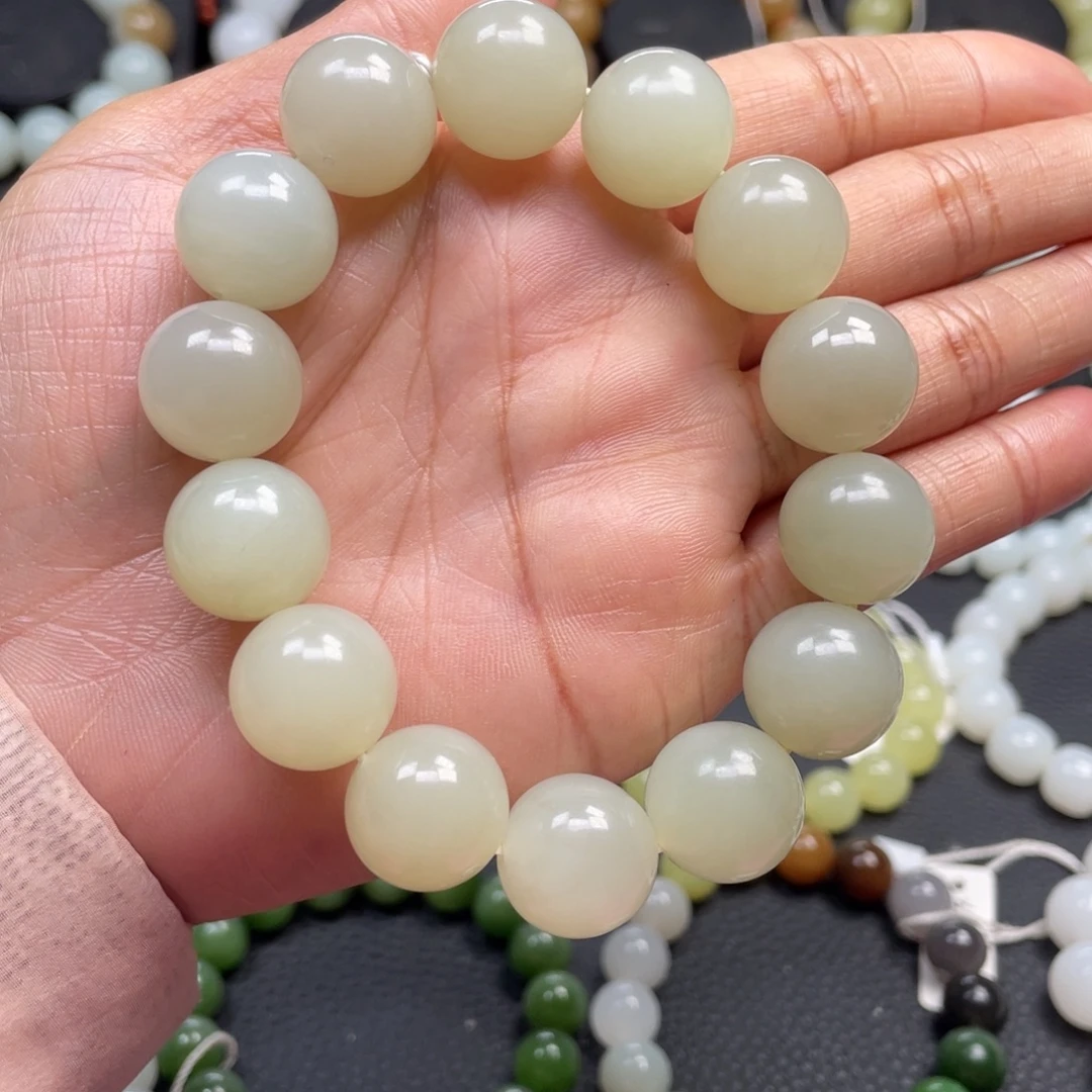 和田玉未镶嵌手链