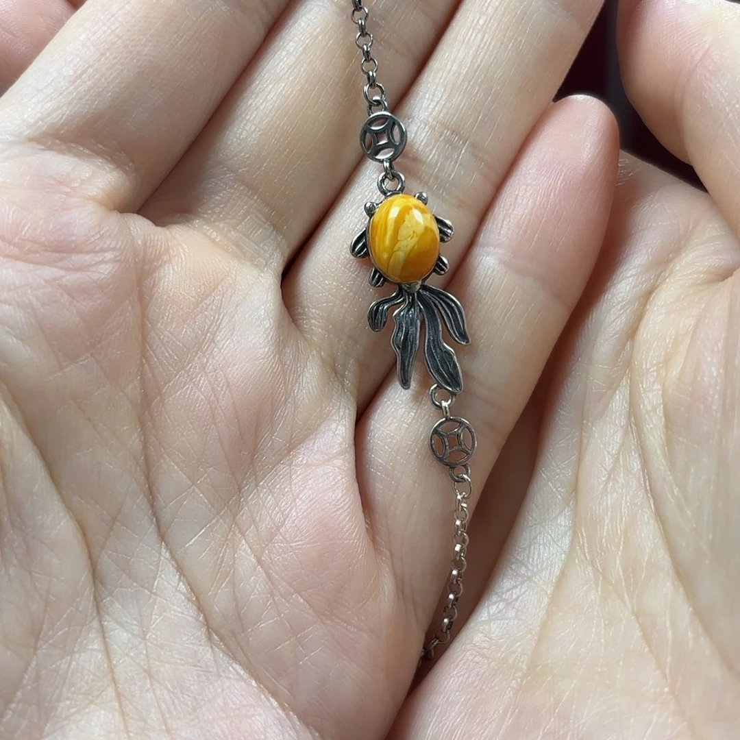 未镶嵌琥珀手链手链